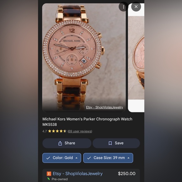 Michael Kors Women's Parker Chronograph Watch MK5538 - Picture 14 of 15